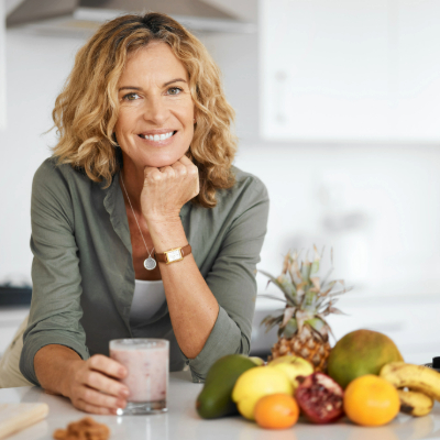 femme souriant